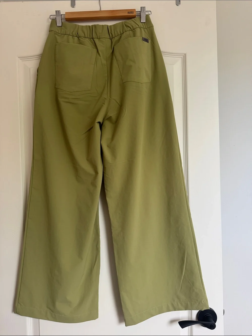Figs Olive Wide-Leg Chinos